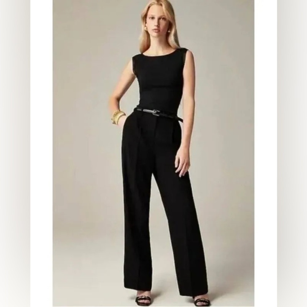 J. Crew Wide-Leg Trouser in Four-Season Stretch